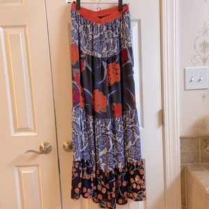 Boho elastic long skirt. Very comfy, great colors.